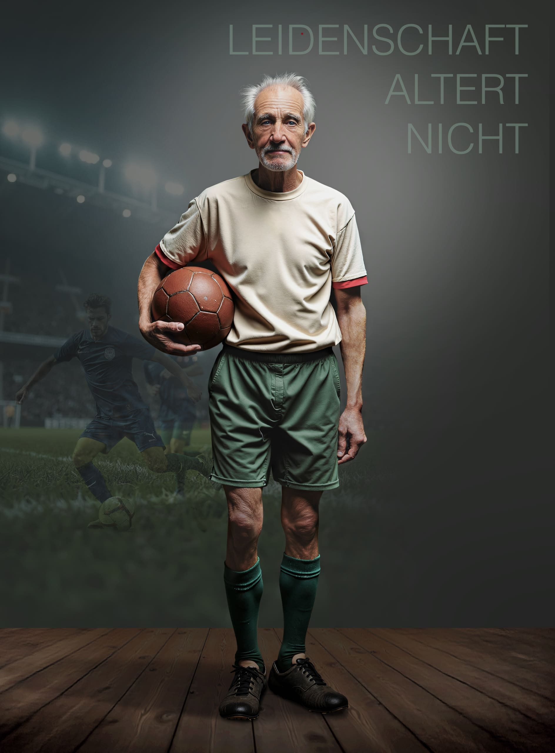 Leidenschaft altert nicht | Bildbearbeitung, KI-Bildgenerierung, Character, Campaign, People, Sports